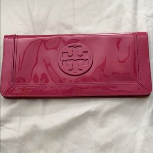 Tory Burch pink clutch/wallet